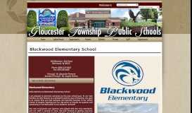 
							         Blackwood Elementary - Gloucester Township Public Schools								  
							    