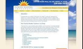 
							         Bladder - Florida Bladder Institute - 239-449-7979								  
							    