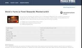 
							         Blains Farm Fleet Rewards Mastercard Credit Card ...								  
							    