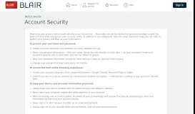 
							         Blair Credit Card - Account Security - Comenity								  
							    