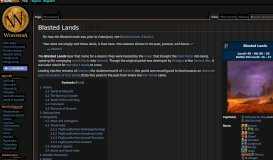 
							         Blasted Lands - Wowpedia - Your wiki guide to the World of Warcraft								  
							    