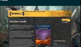 
							         Blasted Lands | WoWWiki | FANDOM powered by Wikia								  
							    