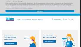 
							         Blau Service: Schnelle Online-Hilfe zu allen Themen								  
							    