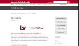 
							         BlazeVIEW - Valdosta State University								  
							    