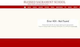 
							         Blessed Sacrament School | Resources								  
							    