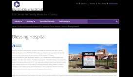 
							         Blessing Hospital | SIU School of Medicine								  
							    
