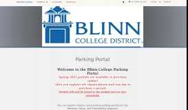 
							         Blinn College - Parking Portal								  
							    