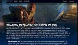 
							         Blizzard Developer Api Terms Of Use Blizzard Legal								  
							    