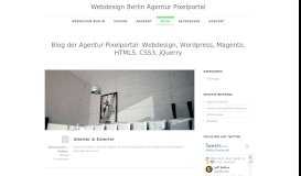 
							         Blog der Webdesign Agentur Pixelportal aus Berlin								  
							    