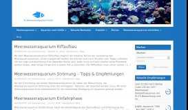 
							         Blog - Ihr Meerwasseraquarium Portal!								  
							    