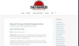 
							         Blog of the Day: Filipino Recipes Portal | Dad Rambles | Make It. Break ...								  
							    