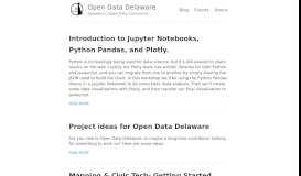 
							         Blog - Open Data Delaware – Delaware's Open Data Community								  
							    