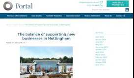 
							         BLOG – The balance of supporting new businesses in Nottingham ...								  
							    
