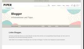 
							         Blogger - Piper Verlag								  
							    