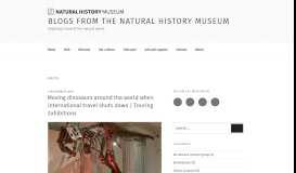 
							         Blogs from the Natural History Museum – Inspiring a love of the natural ...								  
							    