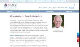 
							         Blood Disorders - NMCC - Why New Mexico Cancer Center								  
							    