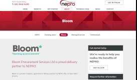 
							         Bloom Procurement Services | Nepro								  
							    