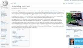
							         Bloomberg Terminal - Wikipedia								  
							    