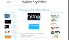 
							         Bloomingdales Credit Card login								  
							    