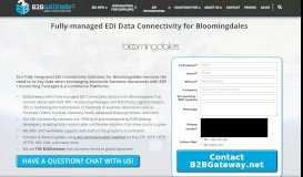 
							         Bloomingdales Fully-managed EDI | B2BGateway								  
							    