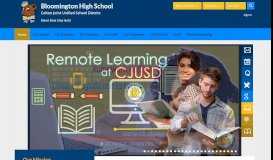 
							         Bloomington High School / Homepage								  
							    