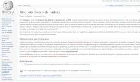 
							         Bloqueio (banco de dados) – Wikipédia, a enciclopédia livre								  
							    