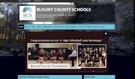 
							         Blount County Schools: Home								  
							    
