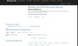 
							         Blrowa techmahindra owa Results For Websites Listing								  
							    