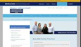
							         Blue Bell Family Practice - Abington - Jefferson Health								  
							    