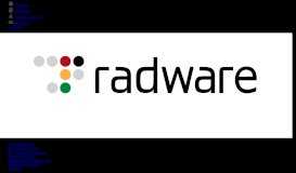 
							         Blue Coat Technology Partnership - Radware								  
							    