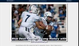 
							         Blue Devil Football's Long History with Lindenhurst - HUFSD.edu								  
							    