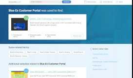 
							         Blue Ex Customer Portal at top.accessify.com								  
							    