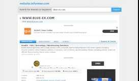 
							         blue-ex.com at WI. blueEX - COD | Technology | Warehousing Solutions								  
							    