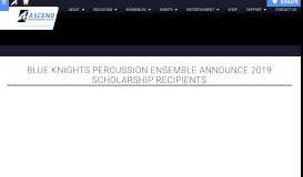 
							         Blue Knights Percussion Ensemble Announces 2018 Scholarship ...								  
							    