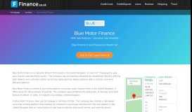 
							         Blue Motor Finance Review | Car Loans Online | Pros & Cons & FAQs								  
							    