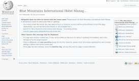 
							         Blue Mountains International Hotel Management School - Wikipedia								  
							    