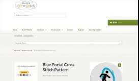 
							         Blue Portal Cross Stitch Pattern – Daily Cross Stitch								  
							    