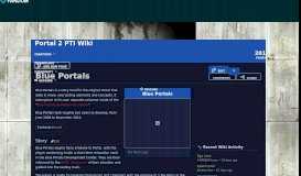 
							         Blue Portals | Portal 2 PTI Wiki | FANDOM powered by Wikia								  
							    