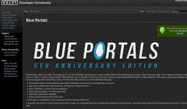 
							         Blue Portals - Valve Developer Community								  
							    