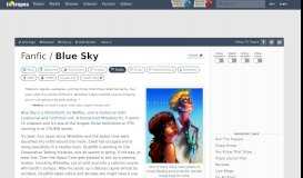
							         Blue Sky (Fanfic) - TV Tropes								  
							    