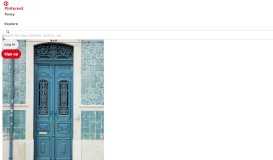 
							         Blue tiles and blue door, details, carved, entrance, portal, doorway ...								  
							    