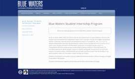 
							         Blue Waters User Portal | Internships								  
							    