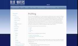 
							         Blue Waters User Portal | Profiling								  
							    