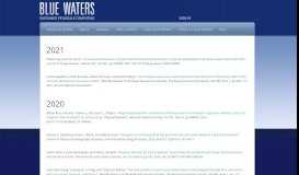 
							         Blue Waters User Portal | Publications								  
							    