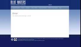 
							         Blue Waters User Portal | Registration								  
							    