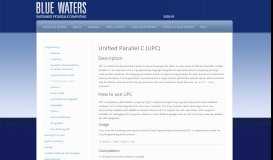 
							         Blue Waters User Portal | Unified Parallel C (UPC)								  
							    