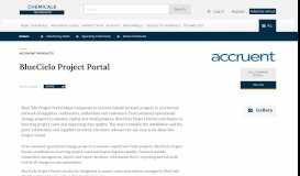 
							         BlueCielo Project Portal - Chemical Technology								  
							    