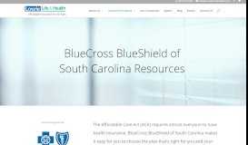 
							         BlueCross BlueShield of South Carolina Resources - Lourie Life and ...								  
							    