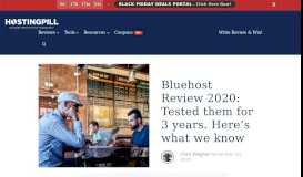 
							         Bluehost Review 2019: Tested them for 2 years. Here's what we know.								  
							    