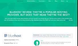 
							         BlueHost Review: They're A Popular Hosting Provider, But Does That ...								  
							    